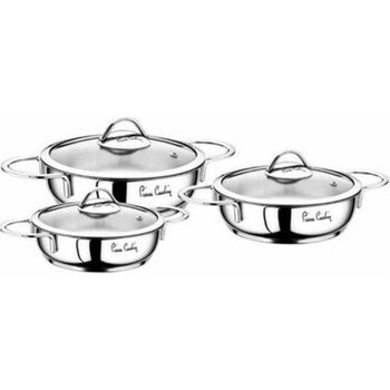 Teknotrust 6 Parça Paslanmaz Çelik Sahan Seti, 1,7 L, Dayanıklı ve Şık Mutfak Gereci