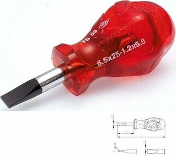 İzeltaş 4110 Kraft Topaç Düz Tornavida 6,5X25