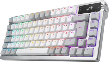 Asus Rog Azoth/Nx Snow/Pbt/Uk Oled Display Gasket-Mount 3 Katmanli İzolasyon Abs Tuşlar 3 Mod Bağlan