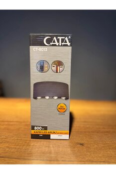 Cata CT8013 KAPRİ LED APLİK 15W MODERN BAHÇE AYDINLATMASI DIŞ MEKAN AMBER RENK