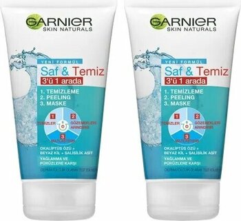 Garnier Saf Temiz 3'ü 1 Arada 2x50 ml Peeling