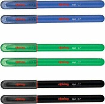Rotring Jel Pilot Kalem 0.7mm Siyah-Mavi-Yeşil 6ADET - Renkli