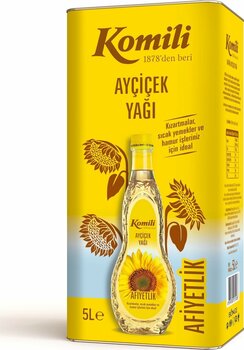 Komili Ayçiçek Yağı Teneke 5 Lt