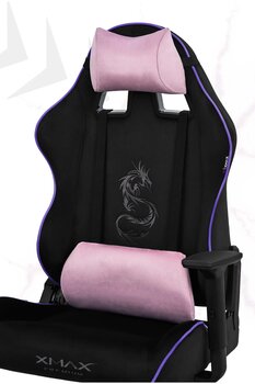 XMAX / Rio Balerion Terletmez Kadife Kumaş Siyah Gaming Oyuncu Koltuğu / 120 Kg Taşır