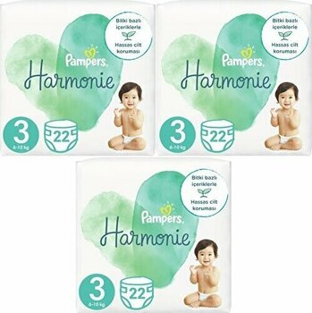 Prima Pampers Harmonie Bebek Bezi Beden:3 (6-10 Kg) Midi Ekonomik Fırsat Pk 66 Adet