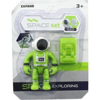 paraply Çantalı Yeşil Astronot Figür Kız Erkek Çocuk Oyuncak Eğitici Oyuncaklar - Çok Renkli