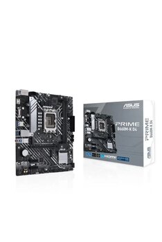 Asus Prıme B660m-K D4 Intel B660 Lga1700 Ddr4 5333 Hdmı Vga Çift M2 Usb3.2 Matx (Prıme B660m-K D4) Anakart