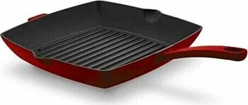 Korkmaz Casta Kırmızı 30x30 cm Grill Döküm Tava