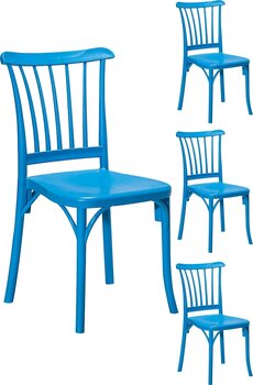 Sandalie4 Adet Violet Mavi Sandalye / Balkon-Bahçe-Mutfak