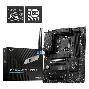 Verto Msı Pro B760-P Wıfı Ddr4 4000MHZ 1xhdmı 1xdp 2xm.2 USB 3.2 Atx 1700P (12. / 13. ve 14. Nesil Işlemci Uyumlu)