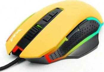 Rush Gloria RM16 Sarı 7 Tuş Kablolu 2400 DPI Oyuncu Mouse