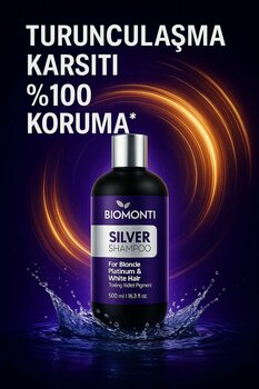 BİOMONTİ Silver Mor Şampuan 500 Ml