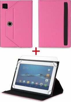 Velvoria Polypad I7 Pro 3g - 7"  Tablet Uyumlu Standlı Tablet Kılıfı + Nano Ekran Koruyucu - Pembe
