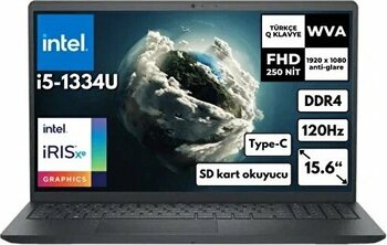 Dell Inspiron 3530 Intel Core i5-1334U 16 GB RAM 512 GB SSD Siyah Notebook