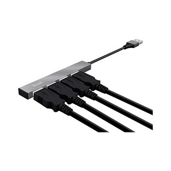 Halyx 4-Port Mini USB Hub – Kompakt Tasarım, USB 2.0, Tak ve Çalıştır, Pc ve Mac Uyumlu, Taşınabilir ve Dayanıklı