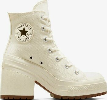 Converse Chuck 70 De Luxe Heel Kadın Krem Platform Sneaker.286 - 37,5