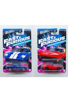 HOT WHEELS Fast and Furious Women of Fast 2'li Set - Ford GT40 & Custom Corvette Stingray Coupe Model Arabalar