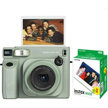 Instax Wide 400 Instant Makinesi - 20'lı Film (Yeşil)