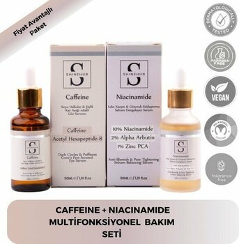 Shinehub Caffeıne-Nıacınamıde Multifonksiyonel Cilt Bakım Serum Seti