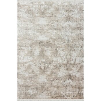 Woolen Halı Rustik Akrilik Halı 3206 Bej - Renkli - 160 x 230 cm