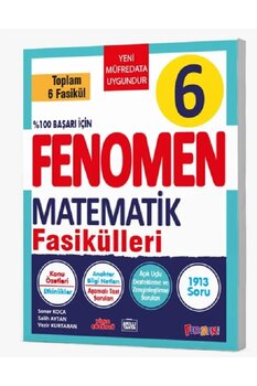 Fenomen Yayıncılık FENOMEN 6 Matematik Fasikülleri (6 Fasikül) *Güncel BASKI