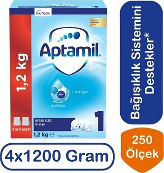 Aptamil 1 Bebek Devam Sütü 1200 G 4 Adet