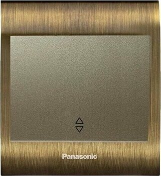 Panasonic Viko  Thea Blu Vavian Anahtar, Çerçeve Antique+Dore, Kapak Dore