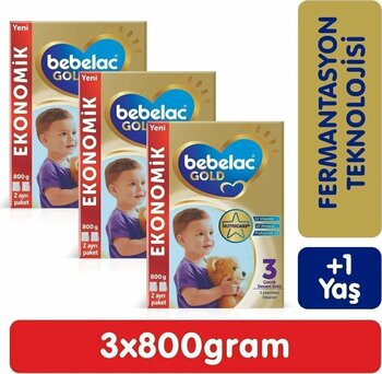 Bebelac Gold 3 Devam Sütü 800 gr X 3 Adet