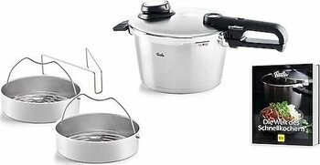 Fissler Vitavit Premium - 2 Parçalı Düdüklü Tencere Seti 4.5 Litre + Tarif Kitabı