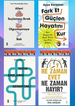 Timaş Yayınları Fark Et Güçlen Hayatını Kur, Aileni Suçlamayı Bırak Olgunlaşmaya Bak, Yarın Başlarım Sendromu(4kit)