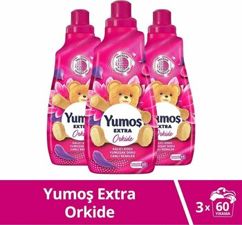 Yumoş Extra Konsantre Çamaşır Yumuşatıcısı Orkide 1440 Ml 60 Yıkama 3 Adet