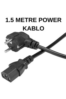SpeedUF 1.5m Power Kablosu ⚡ C13 Kettle Tipi Bilgisayar Monitör Güç Kablosu