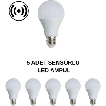 Cata CT-4259 Sensörlü LED Ampul 15W Beyaz Işık - 5’li Paket - RGB