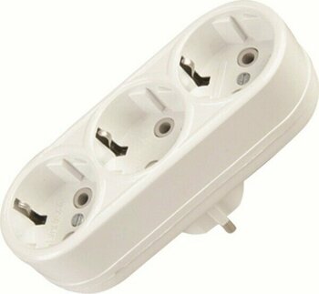 Pelsan 3'lü Topraklı Fiş Priz - Beyaz