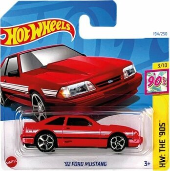 Hot Wheels 1/64 Ölçek Tekli Regular Arabalar HTB05 Hw: The '90's / '92 Ford Mustang