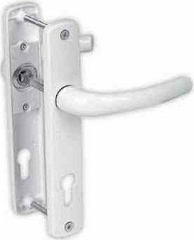 Azra Yapı Pvc Pimapen Kapılar Için Alüminyum Barel Delikli Pimapen Kapı Kolu Beyaz (2 Adet)