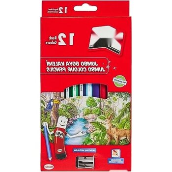 Calperia 12'li Jumbo Kuru Boya Kalemi Seti