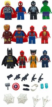 Lego Uyumlu Avengers 12'li Figür Seti 4cm. Marvel Fanlarına Özel Evreninin En Büyük Kahramanları