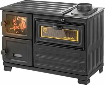 Erendemir EM804 B-D Odun, Kömür Siyah Kuzine Soba