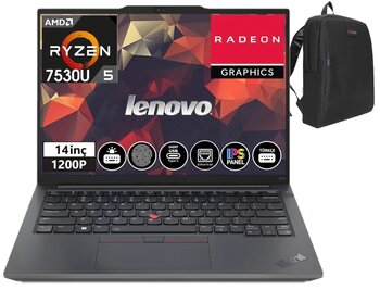 Lenovo Thinkpad E14 Gen5 Amd Ryzen™ 5 7530u 24gb 2tb Ssd 14" Windows11home Wuxga Ips Dizüstü Bilgisayar Tb21jr0009tx28+Weblegelsinçanta