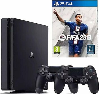 Sony Playstation 4 Slim 500 GB Siyah Oyun Konsolu + 2. Kol + EA SPORTS FIFA 23