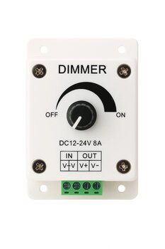KaraköyOnline Manuel Led Dimmer 12-24V 8A Dc Dimmer 12-24 Volt Şerit Led Dimmer