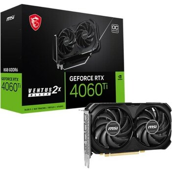 Msı Geforce RTX4060TI Ventus 2x Black 8g Oc 8gb Gddr6 128BIT 1xhdmı 3xdp Ekran Kartı