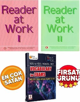 ODTÜ Yayıncılık Reader At Work 1 Ve 2 &vocabulary For Exams İngilizce, Türkçe YDS, YÖKDİL Sınav Hazırlığı Kitap