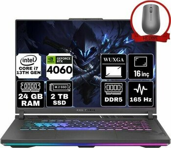 Asus Rog Strix G16 Intel Core i7-13650HX 24GB 2TB SSD RTX4060/8GB 165Hz WUXGA 16 inç Dizüstü Bilgisayar
