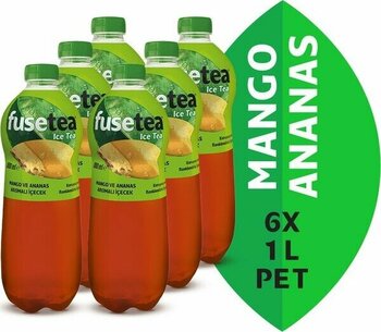 Fuse Tea Mango Ananas Pet 1 Lt 6'lı Paket