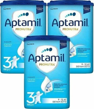 Aptamil 3 Pronutra Devam Sütü 800 G 9-12 Ay Akıllı Kutu x 3 Adet