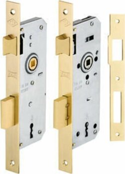 KALE Iç Kapı Gömme Oda Kilidi Nikel Krom 151/r 40 Mm