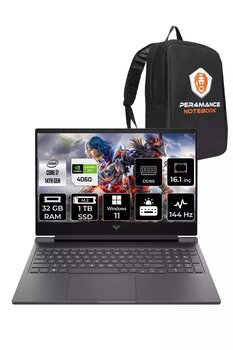 Hp Victus 16 İ7 14700Hx 32Gb Ram 1Tb Ssd Rtx4060/8Gb 144Hz 16.1'' Fhd W11P Gaming Laptop & Per4
