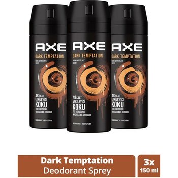 DS LLC 3 Adet Axe Dark Temptatıon Bay Parfüm Kofre 150 ml DSLLC34-43TX - 1 lt